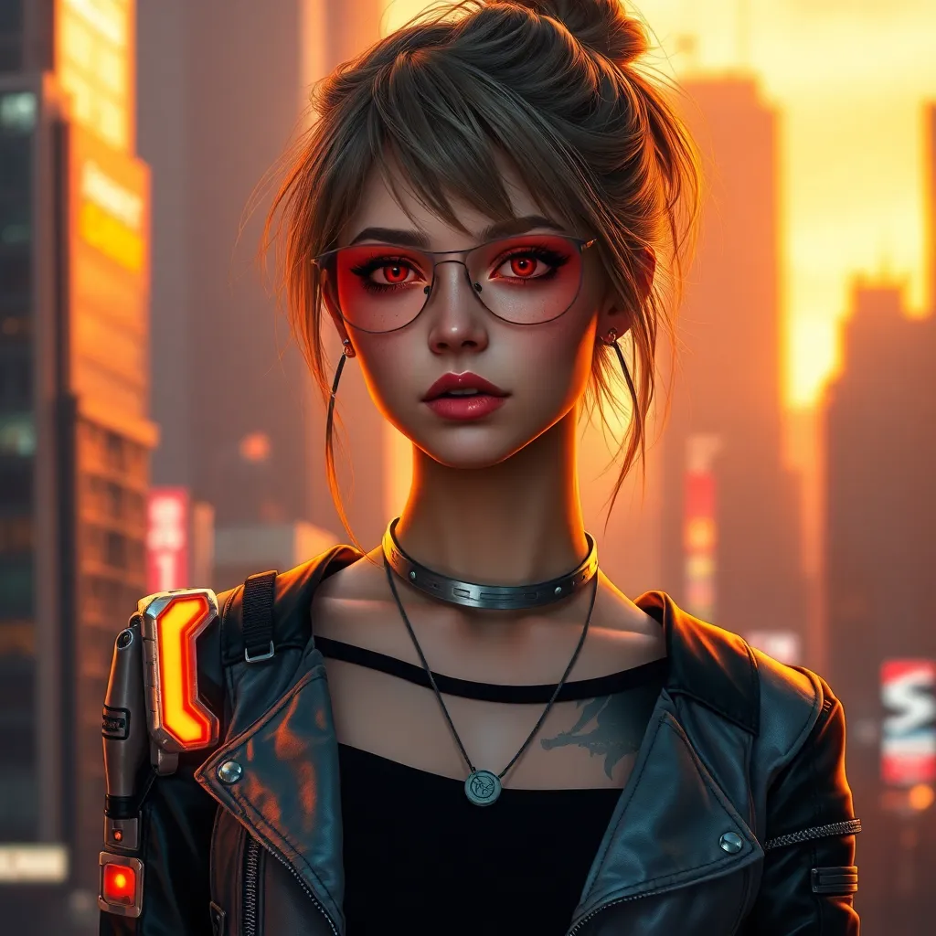 Original cyberpunk girl image